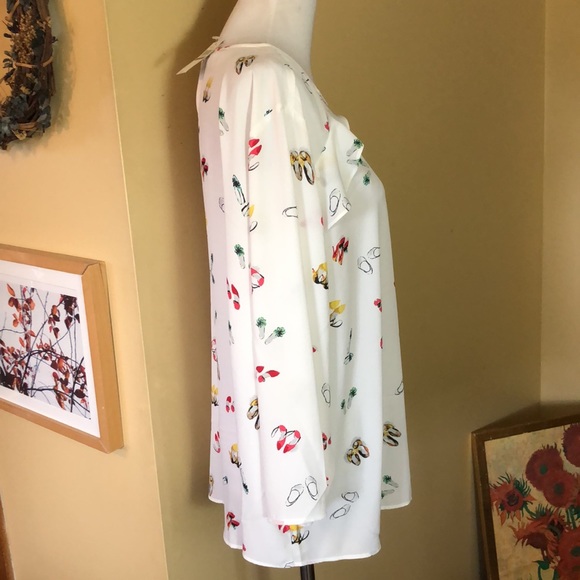 VAN HEUSEN size XXL SHOEGAL Graphic Shoes Heels Graphic Print Ruffle $64 NEW - Picture 3 of 16